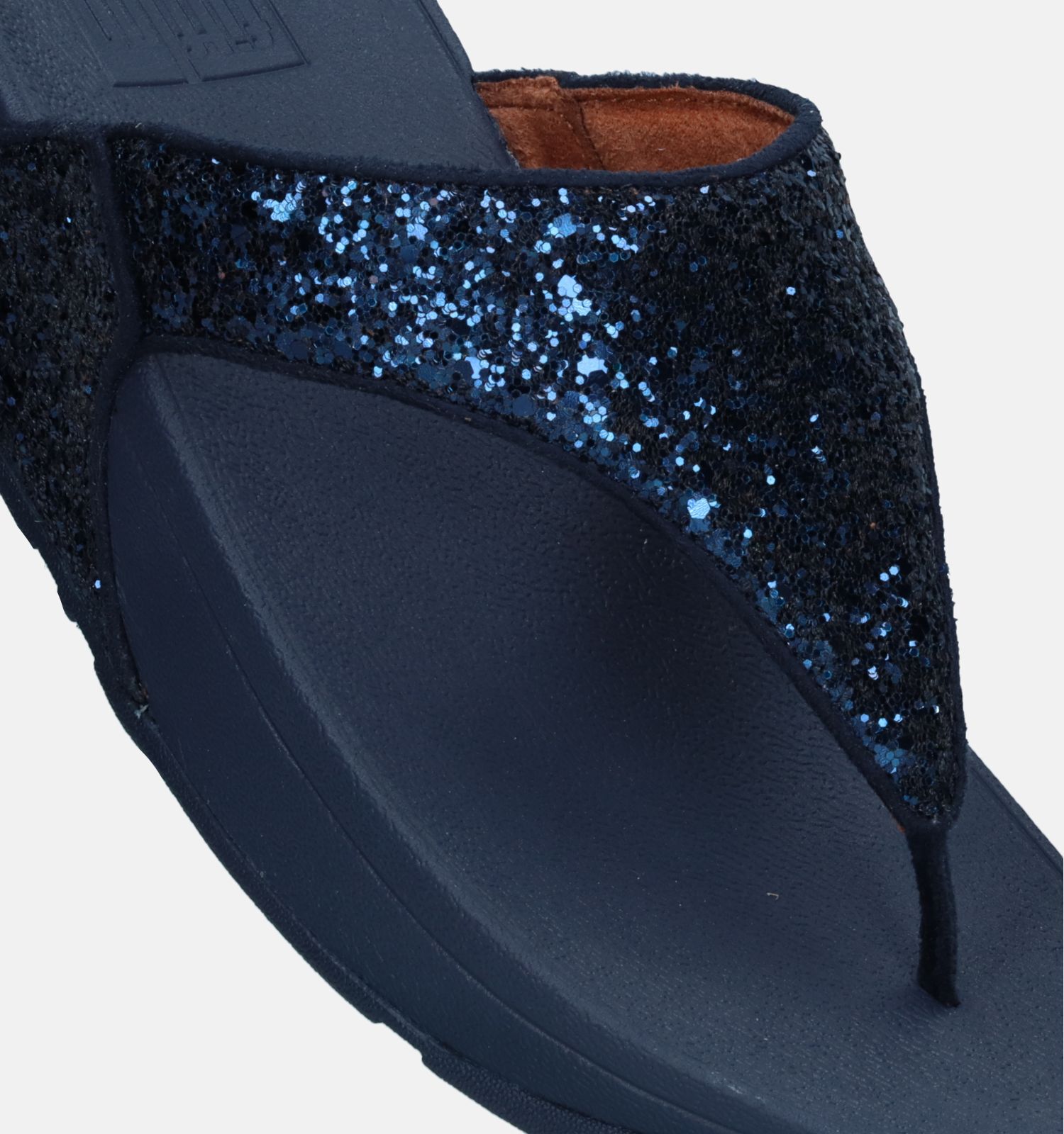 FitFlop Lulu Glitter Blauwe Teenslippers Dames Slippers Online op TORFS .BE