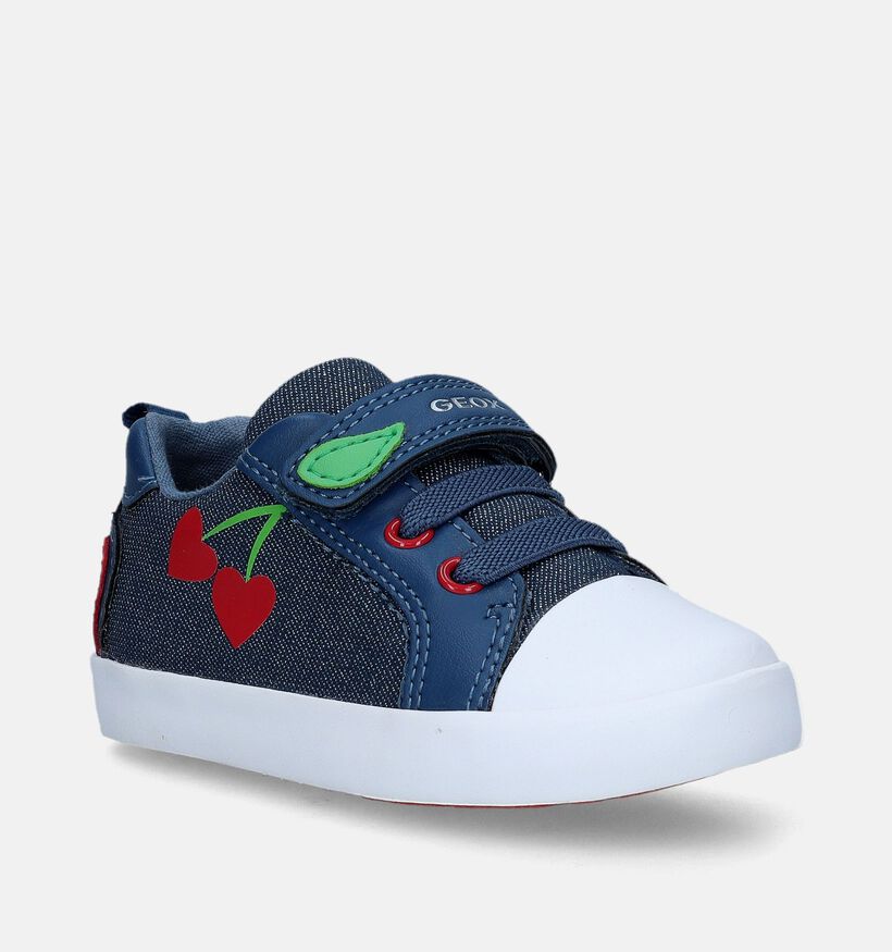 Geox Kilwi Baskets en Bleu pour filles (335786) - pour semelles orthopédiques