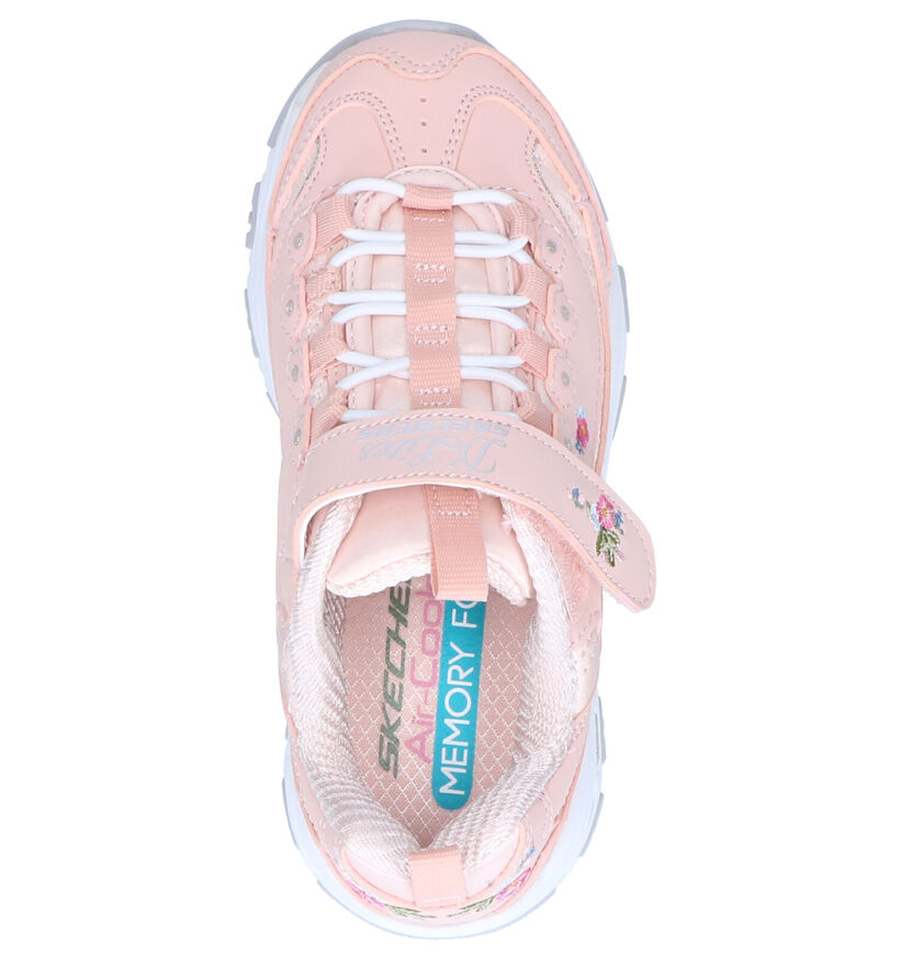 Skechers D'Lites  Sneakers en Rose en textile (263916)