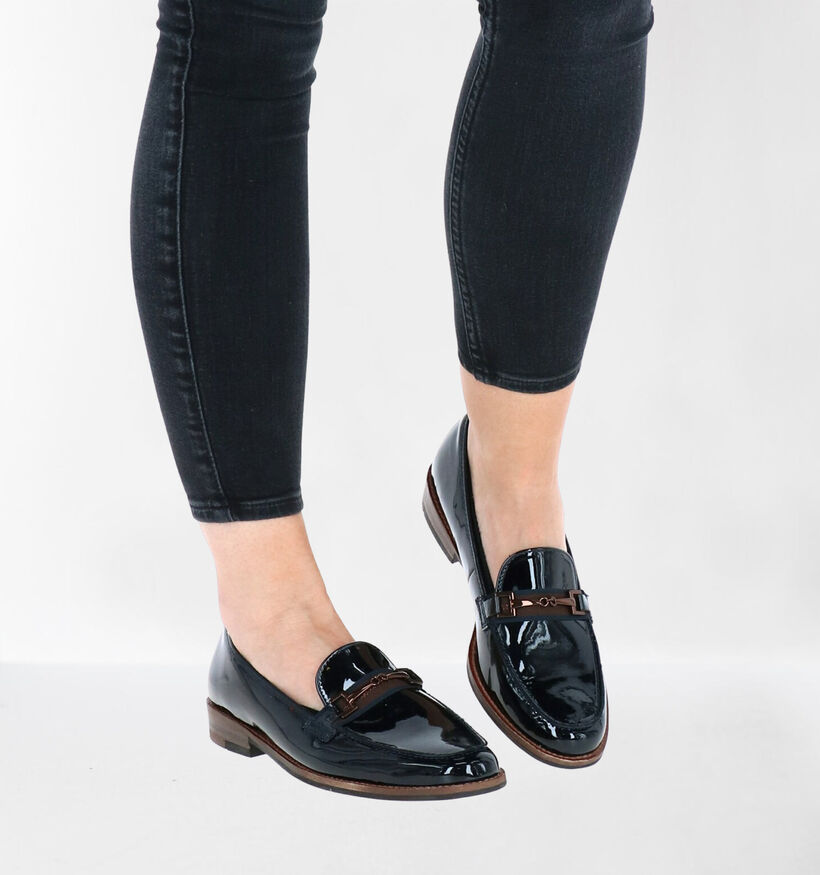 Ara Kent Blauwe Loafers in lak (282789)