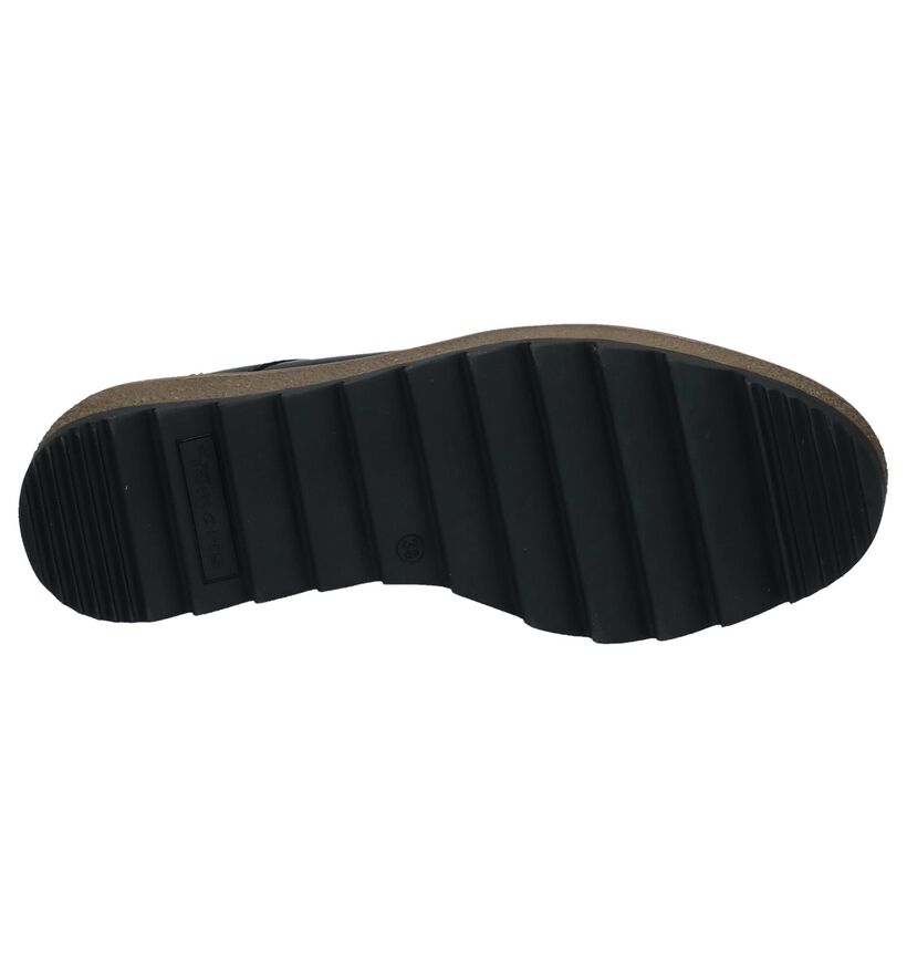 Tamaris Chaussures à lacets en Noir en cuir verni (222168)