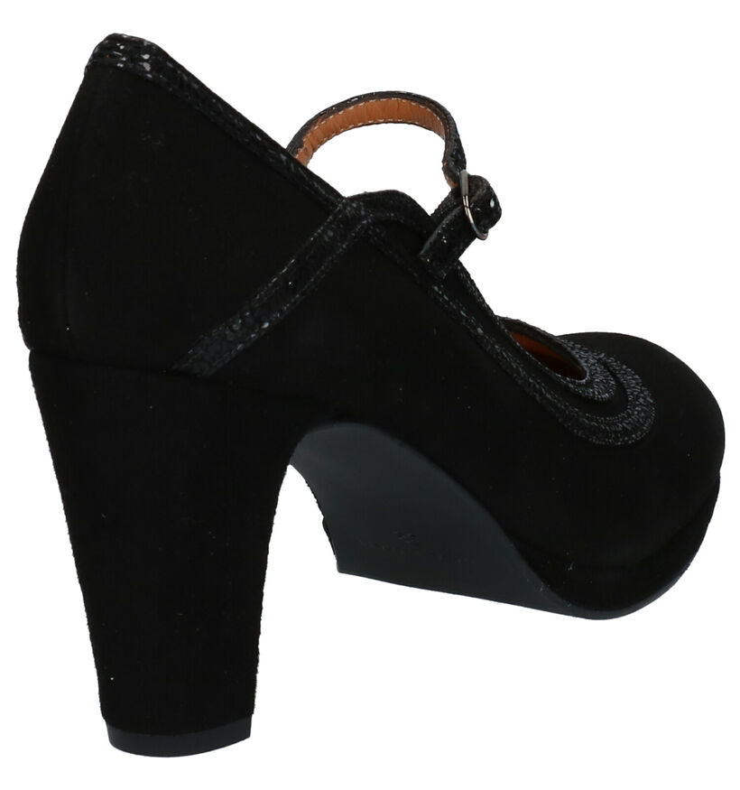JHay Escarpins à bride en Noir en nubuck (259697)