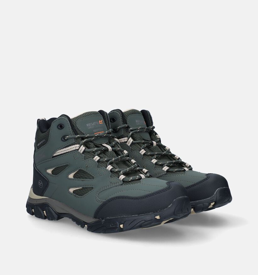 Regatta Holcombe Iep Mid Chaussures de randonnée en Vert Kaki pour hommes (336377) - pour semelles orthopédiques