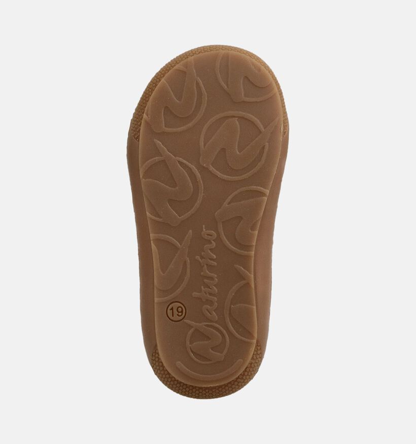 Naturino Cocoon Suede Donkerbeige Boots met Velcro voor meisjes (380140) - geschikt voor steunzolen