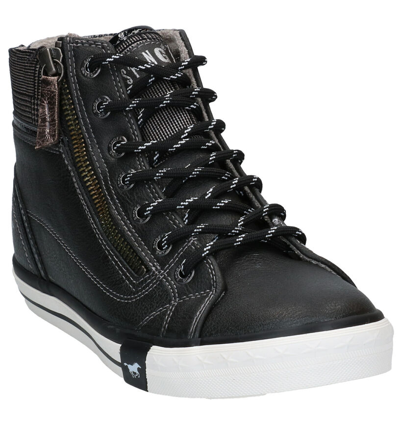 Mustang Grijze Hoge Sneakers voor dames (294326)