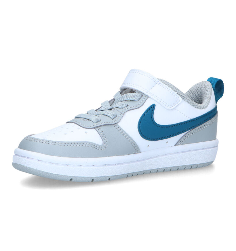 Nike Court Borough Zwarte Sneakers in leer (293609)