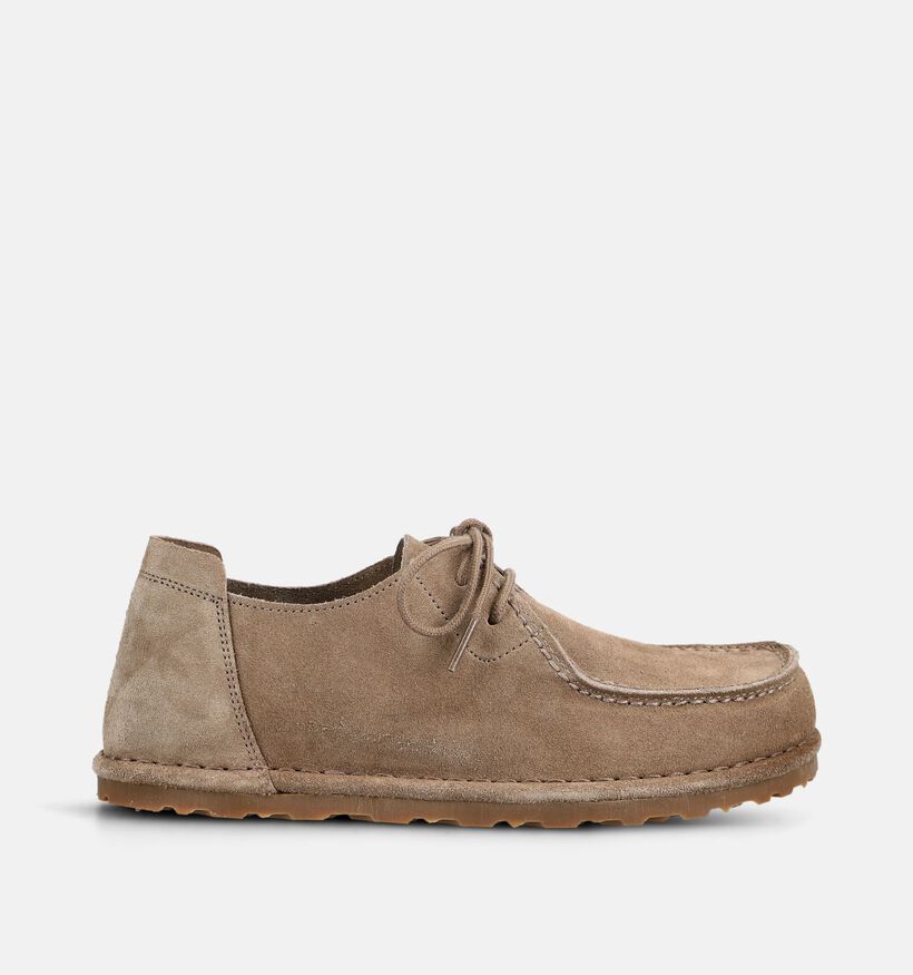 Birkenstock Utti Lace Suede Taupe Schoenen voor dames (376074) - geschikt voor steunzolen