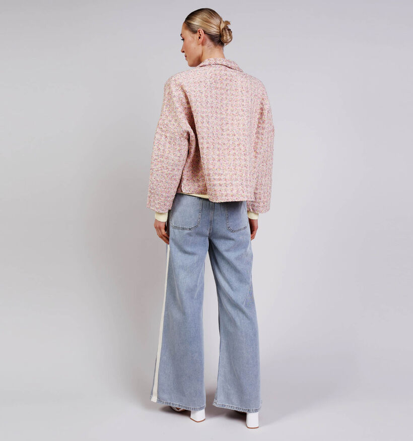 Rue Mazarine Lylou Manteau court en Rose pour femmes (374125)