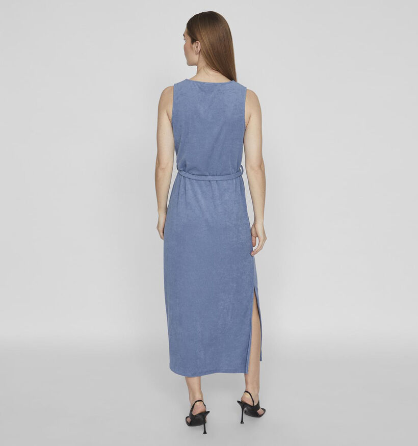 Vila Frotté Blauwe Maxi jurk voor dames (342103)