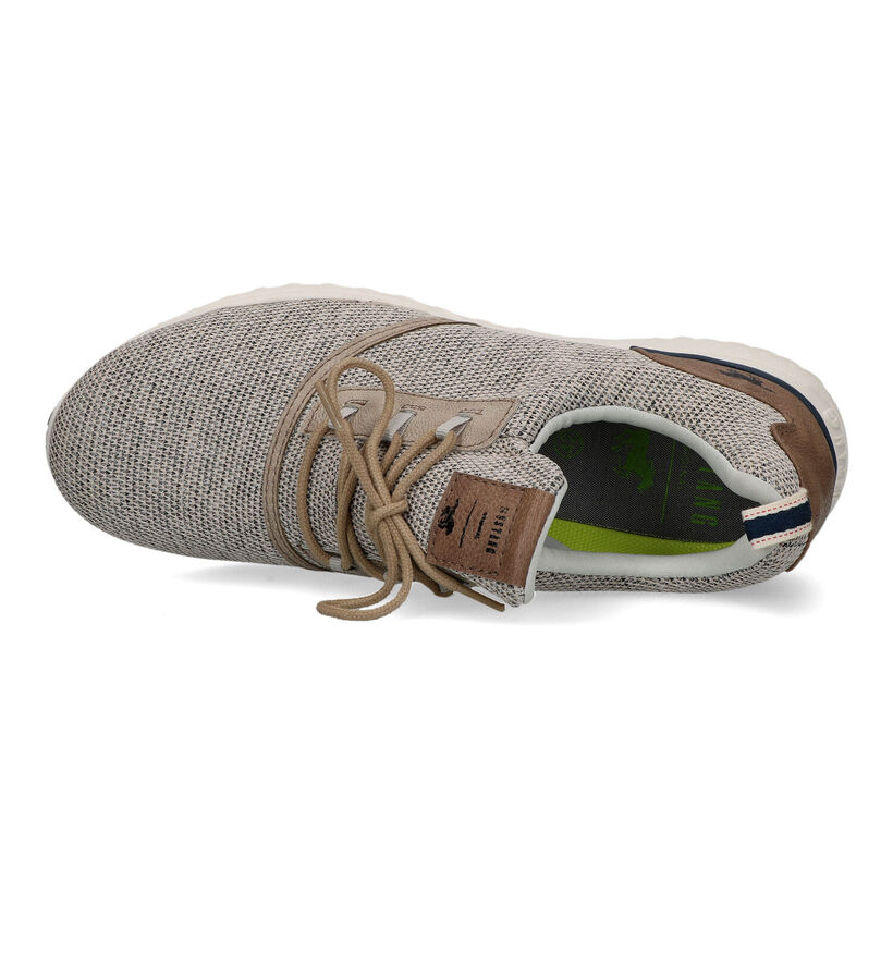 Mustang Slip-ons en Beige pour hommes (320138) - pour semelles orthopédiques