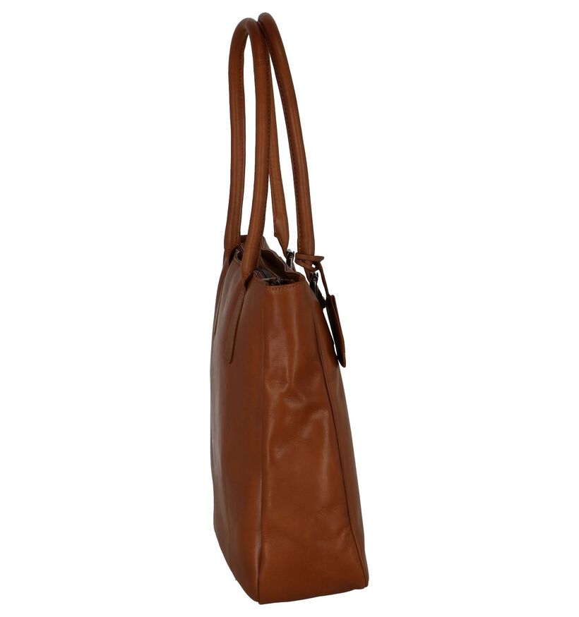 Cognac Shopper Burkely Lois Lane in leer (235375)