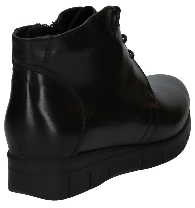 Hush Puppies Gorta Bottillons en Noir en cuir (292705)