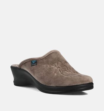 Fly Flot Pantoufles Taupe