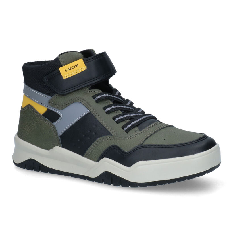 Geox Perth Zwarte Sneakers in kunstleer (312566)