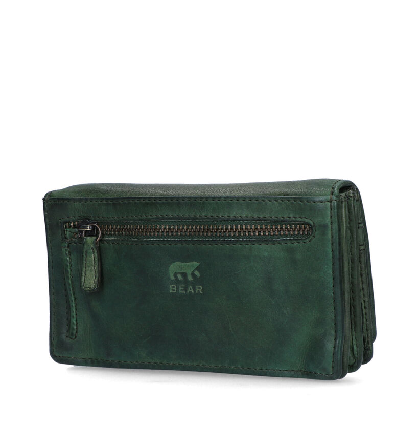 Bear Design Zwarte Overslagportemonnee voor dames (342710)
