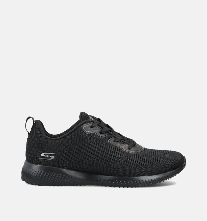 Skechers Bobs Squad Tough Talk Baskets en Noir pour femmes (361047) - pour semelles orthopédiques