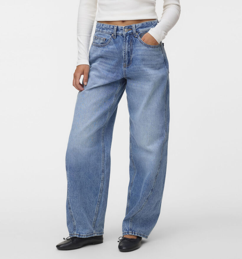 Vero Moda Zoe Mr Barrel Straight Leg Blauwe Jeans voor dames (377576)