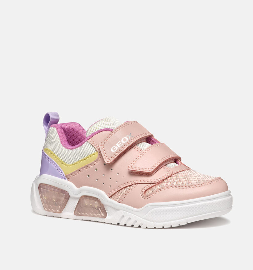 Geox Illuminus Roze Sneakers voor meisjes (356422) - geschikt voor steunzolen
