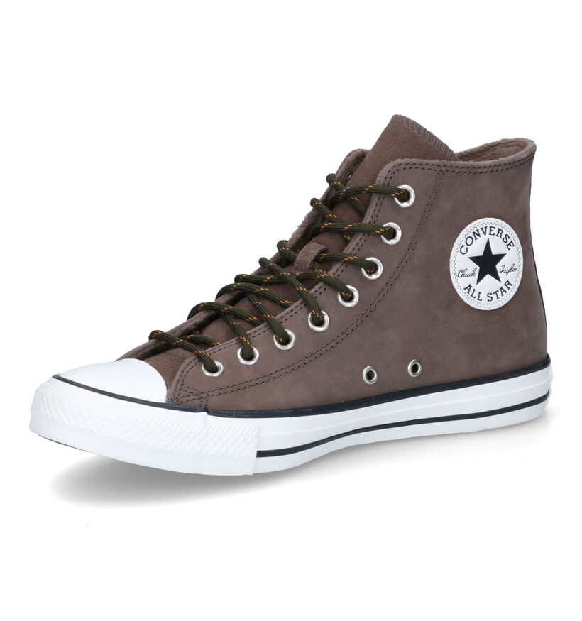Converse CT All Star Hi Baskets en Khaki en nubuck (317291)