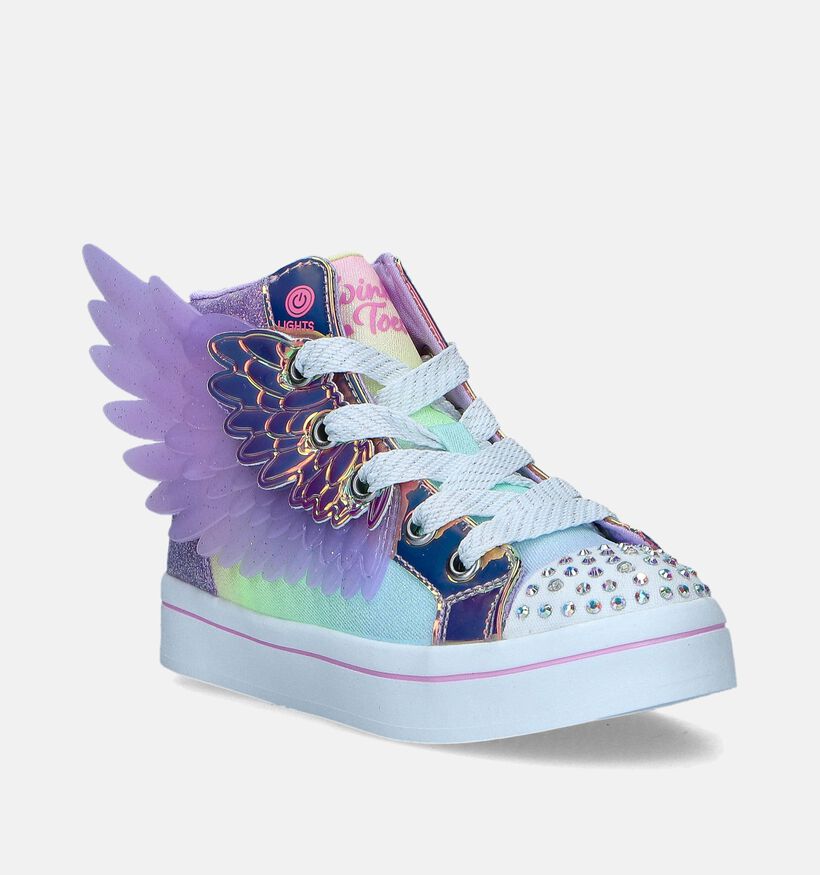 Skechers Twinkle Toets 2.0 Unicorn Baskets en Lila pour filles (350341)
