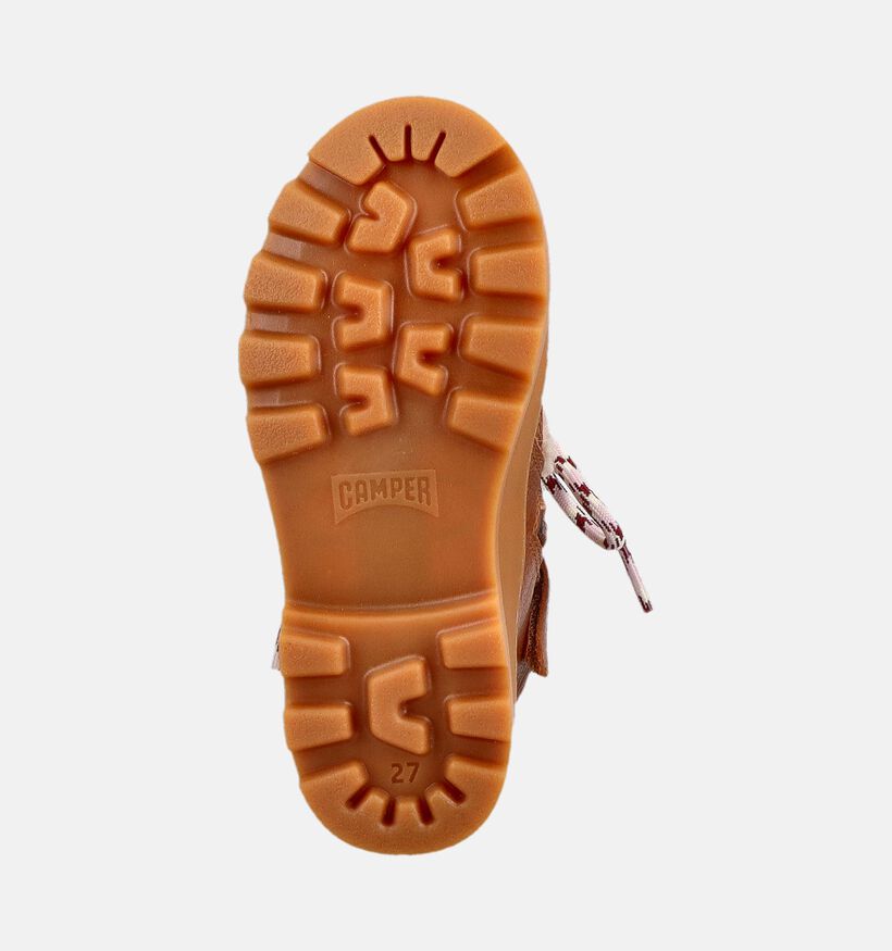 Camper Teddy Bottes hautes en Cognac pour filles (376125)