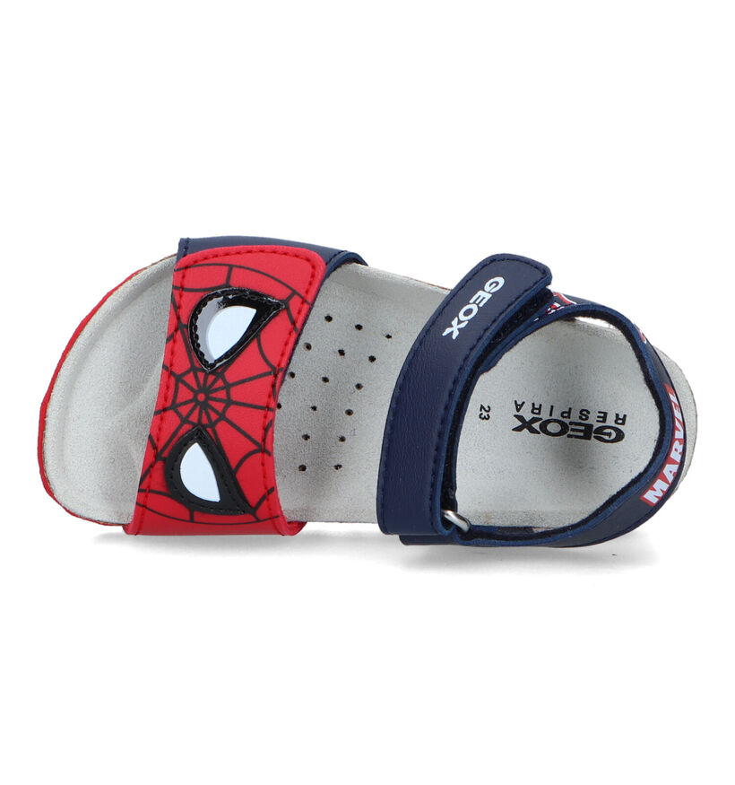 Geox Chalki Marvel Spiderman Blauwe Sandalen in kunstleer (326561)