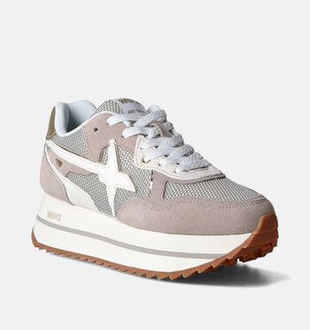 W6YZ Low Baskets Noir/Blanc/Marron/Taupe/Bleu/Rose