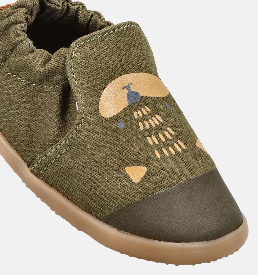 Bobux Cosy Cat Kakigroene Kruipschoenen voor jongens (379251)