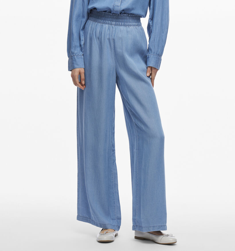 Vila Givani Blauwe Wijde broek voor dames (351740)