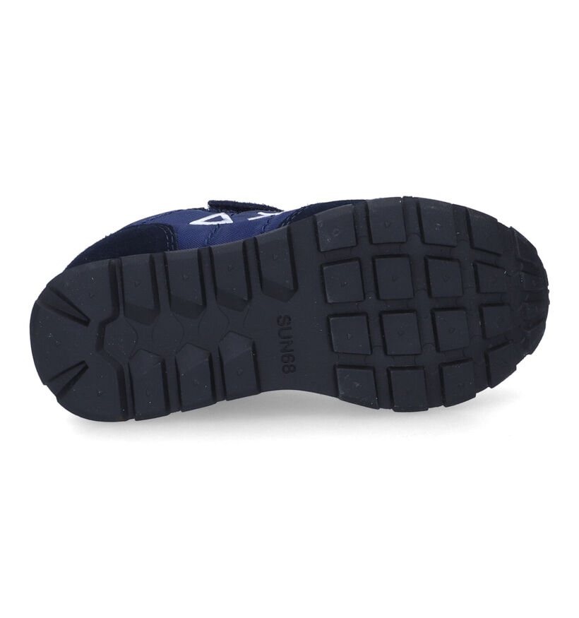 Sun 68 Blauwe Sneakers in stof (306561)