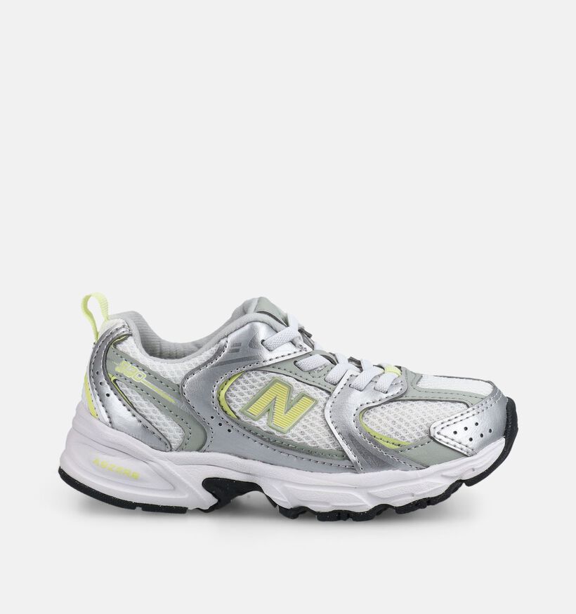 New Balance 530 Baskets basses en Argent pour filles (375222) - pour semelles orthop&eacute;diques