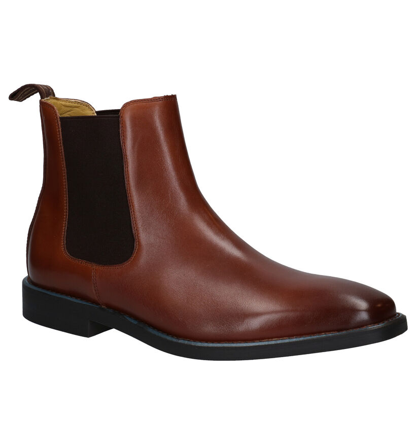 Steptronic Mayfair Cognac Chelsea Boots in leer (281379)