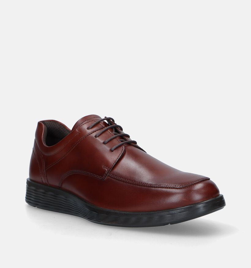 ECCO Lite Hybrid Cognac Veterschoenen voor heren (346755) - geschikt voor steunzolen