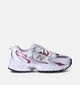 New Balance GR 530 Baskets en Blanc pour filles (350576) - pour semelles orthopédiques