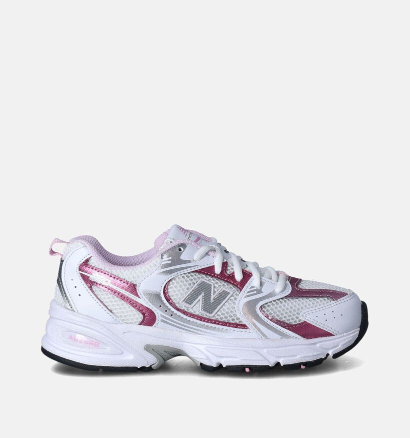 New Balance GR 530 Baskets en Blanc pour filles (350576) - pour semelles orthopédiques