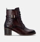 Remonte Bottines &agrave; talons en Brun fonc&eacute; pour femmes (377951)