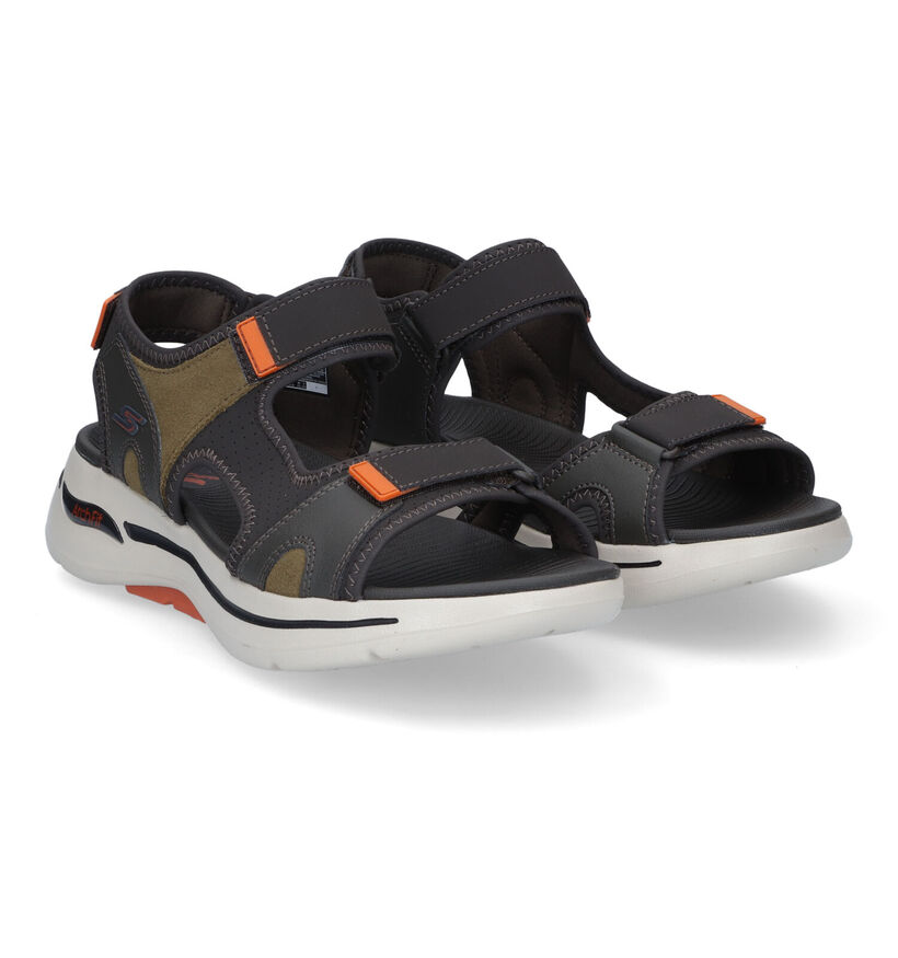 Skechers Arch Fit Mission Bruine Sandalen in kunststof (305380)