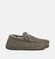 Warmbat Grizzly Pantoufles fermées en Vert kaki pour hommes (363339)