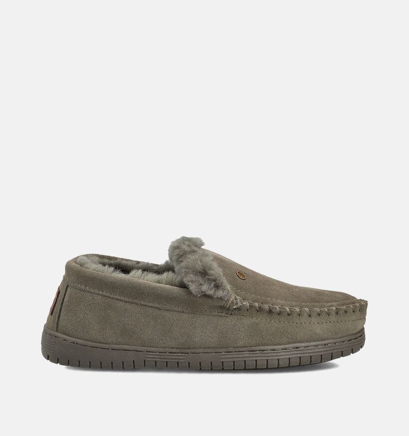 Warmbat Grizzly Kaki Gesloten Pantoffels voor heren (363339)