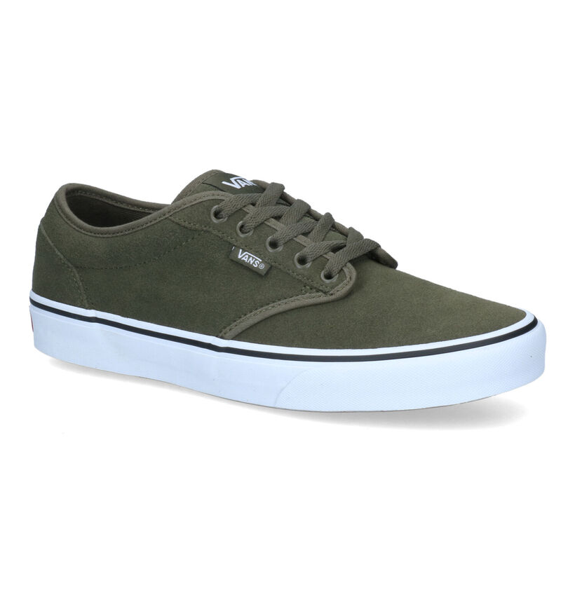 Vans Atwood Baskets de skate en Vert khaki pour hommes (337018)