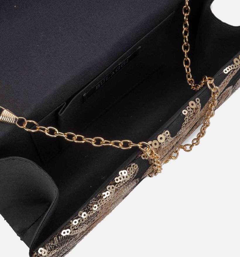Bulaggie Flower Zwarte Clutch Bulaggi Flower Zwarte/Gouden Clutch voor dames (364791)