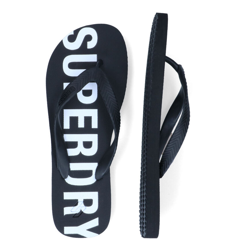 Superdry Code Essential Zwarte Teenslippers in kunststof (305765)