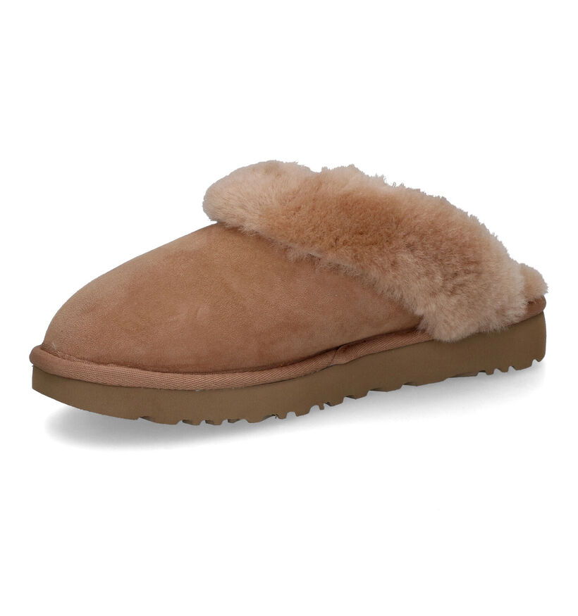 Ugg Classic Pantoufles en camel pour femmes (313748)