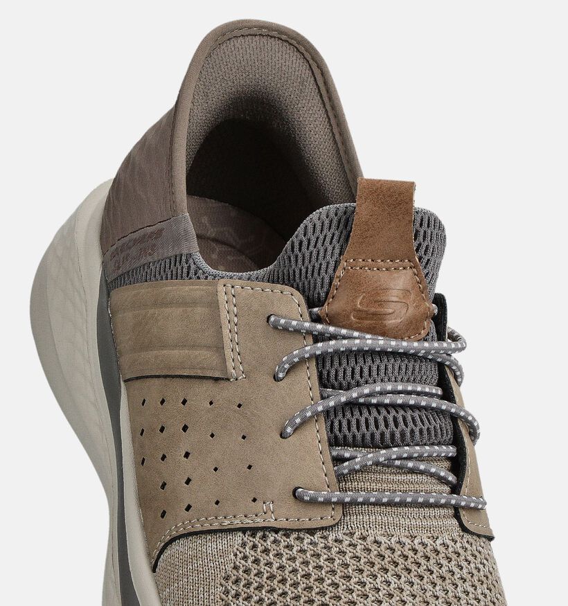 Skechers Slade Ocon Taupe Sneakers voor heren (362184)