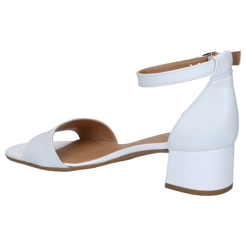 Tamaris Sandales à talons en Blanc en cuir (269791)