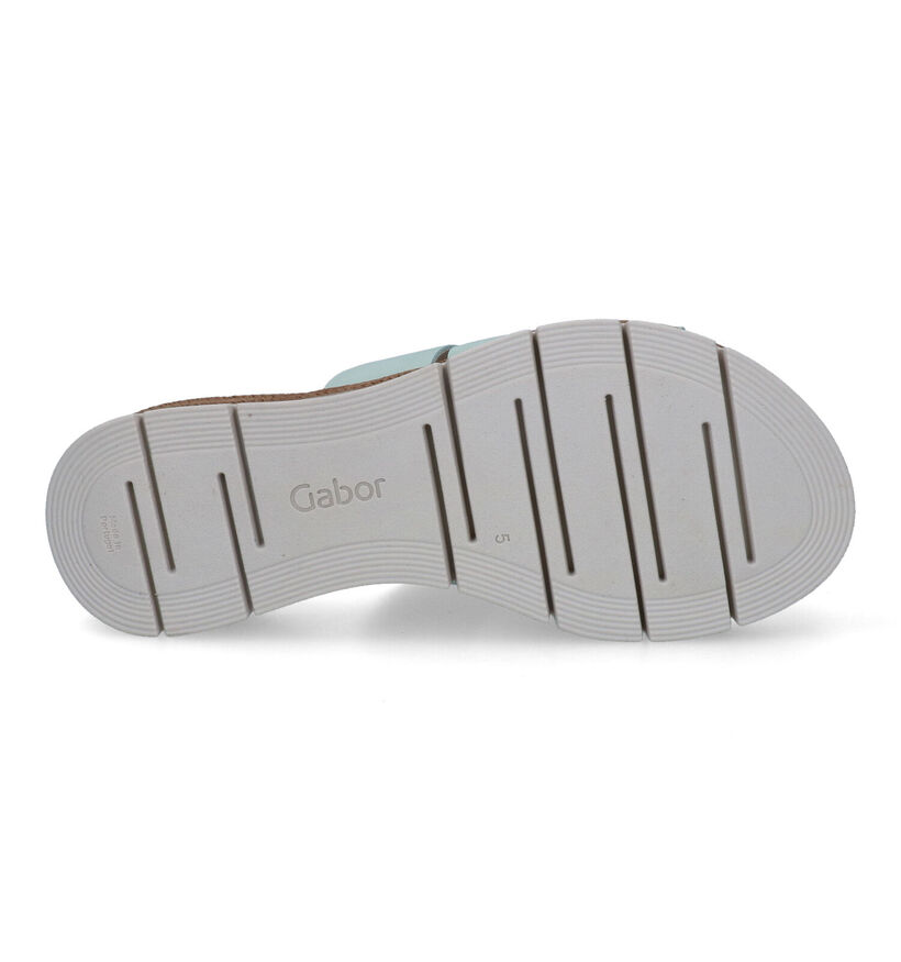 Gabor Groene Slippers in nubuck (306735)
