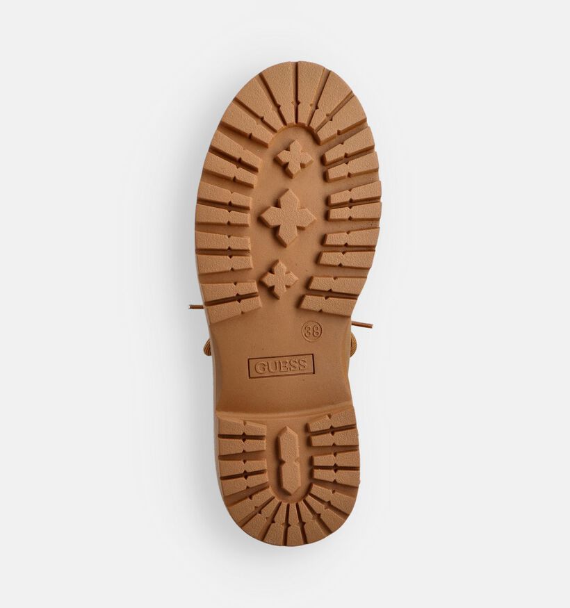 Guess Leads Boots à lacets en Camel pour femmes (359537)