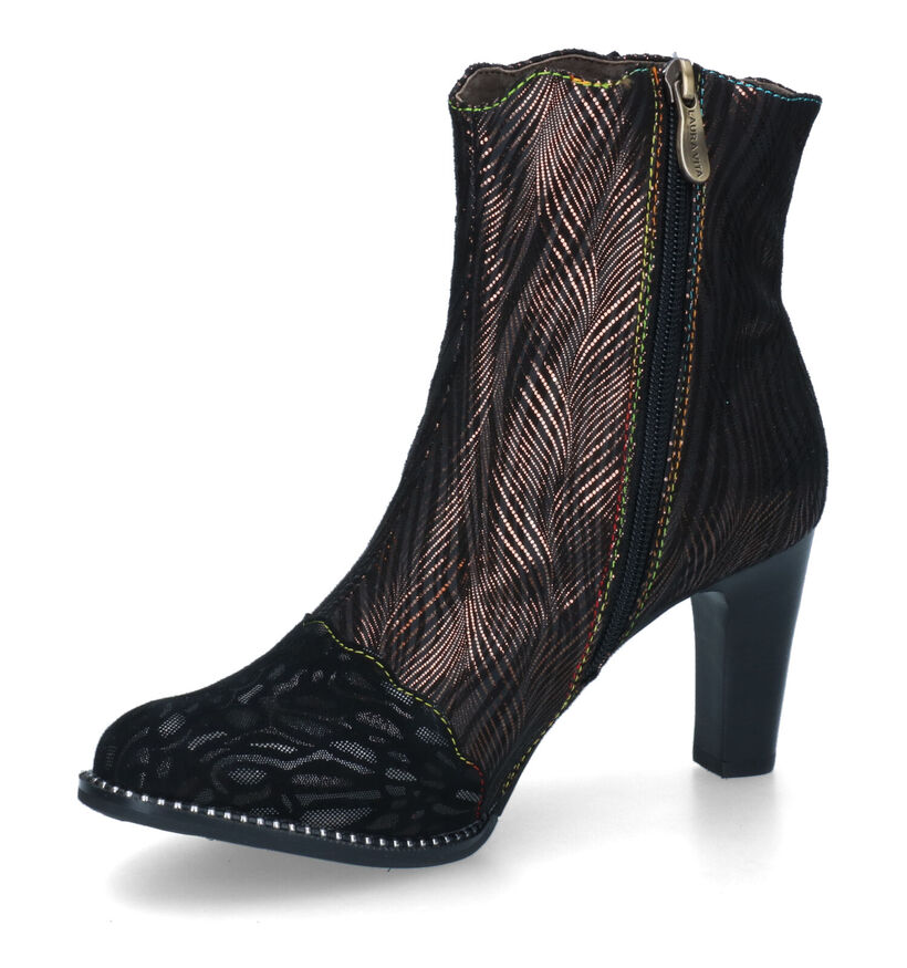 Laura Vita Alcbaneo Bottillons en Noir en nubuck (316690)
