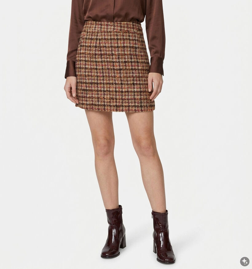 The Korner Jupe mi-longue en Marron pour femmes (382188)