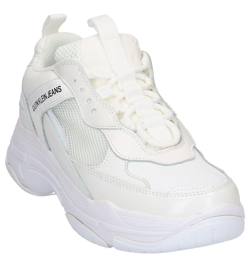 Calvin Klein Maya Witte Sneakers in stof (269190)